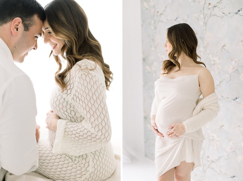 expectant mother and father in a maternity photography session